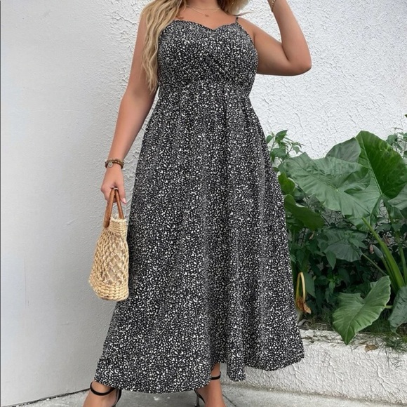 Plus size boho cami maxi dress - Picture 2 of 5
